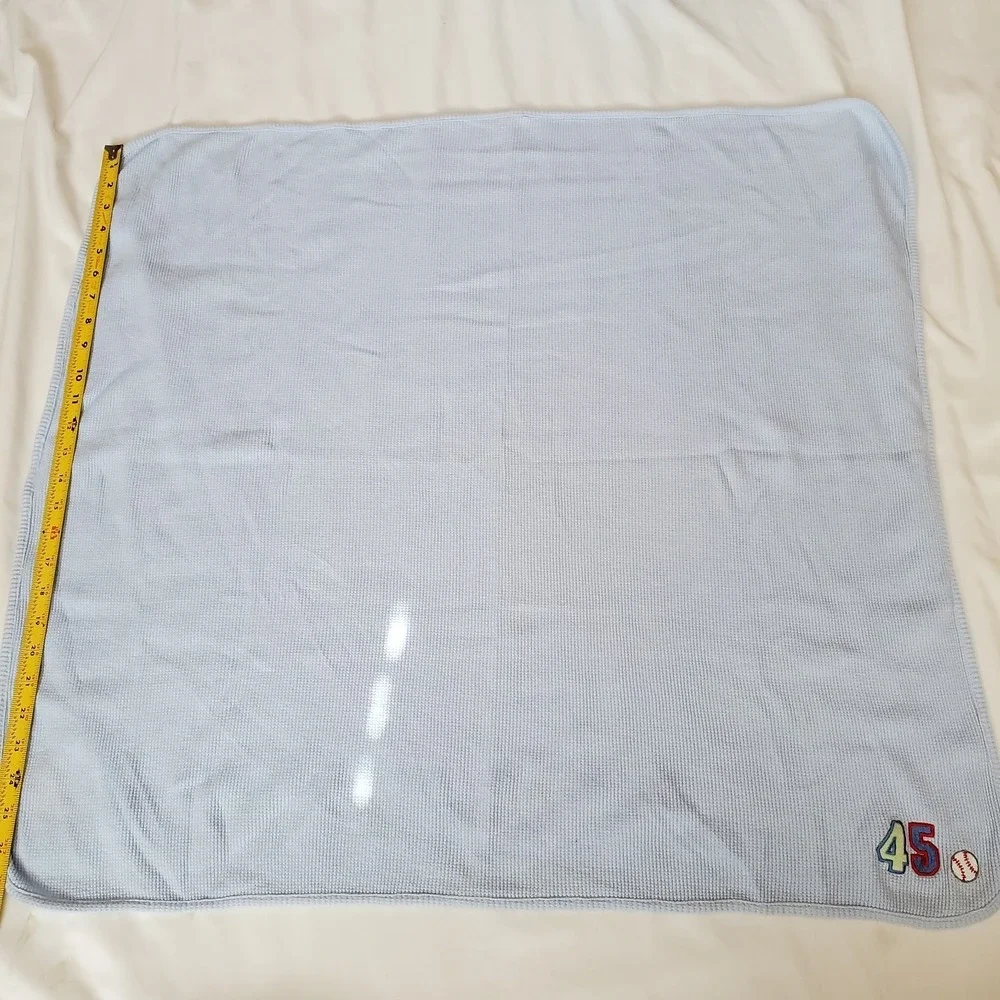 Baby Connection 45 Baseball‎ Baby Blanket Thermal Waffle Weave Blue Red Green